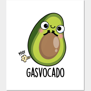 Gasvocado Funny Farting Avocado Pun Posters and Art